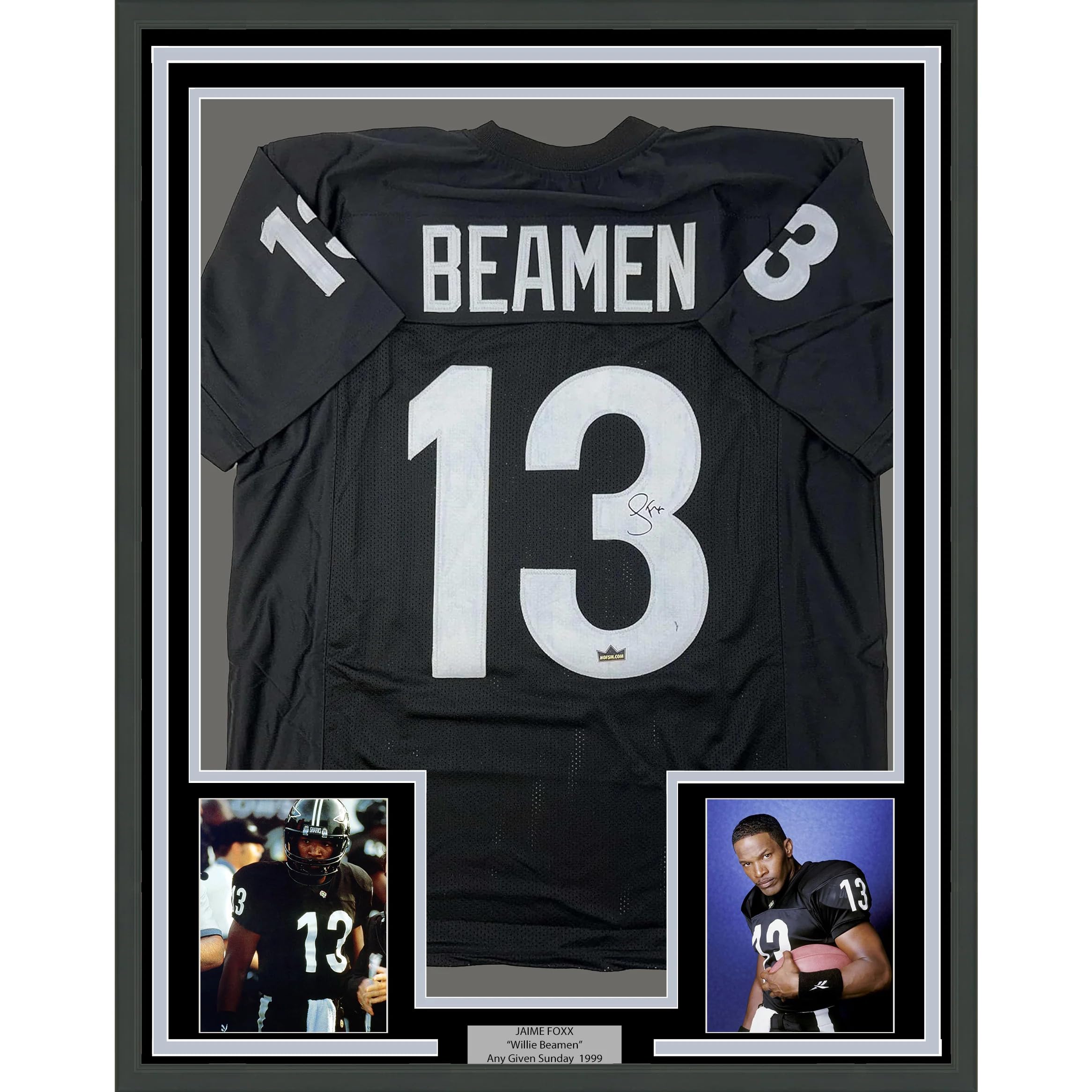 Framed Facsimile Autographed Jamie Foxx Willie Beamen 35x39 Any